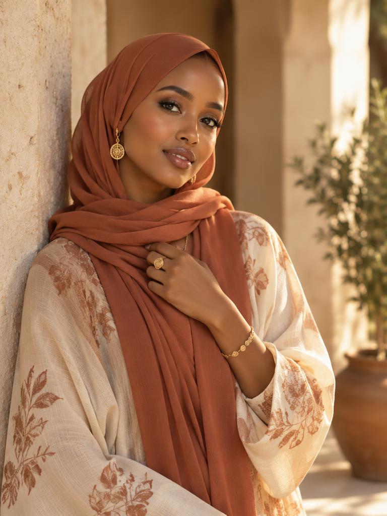 Somali woman smiling warmly